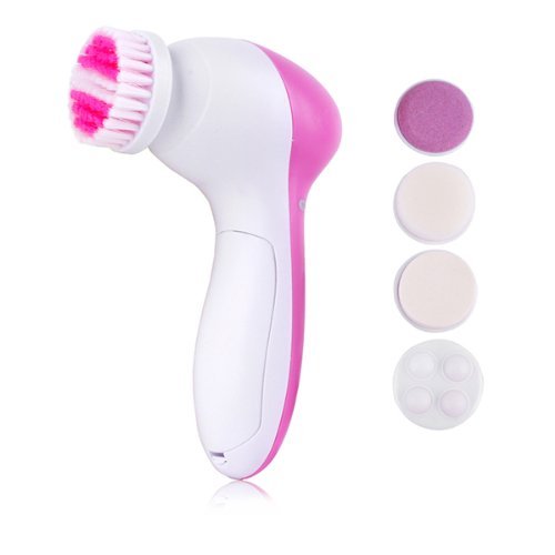 Portable Facial Pore Cleaner 5 in 1 Electric Wash Face Machine Body Cleaning Massage Mini Skin Beauty Brush Face Massager Face Cleaner Machine